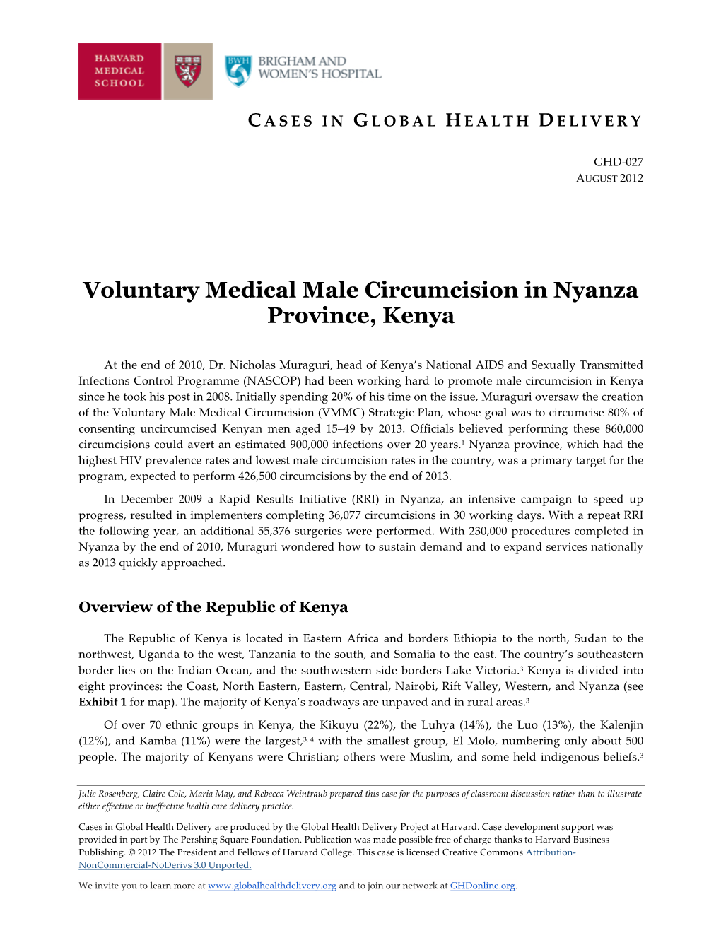 Download GHD-027 Kenya's VMMC Program
