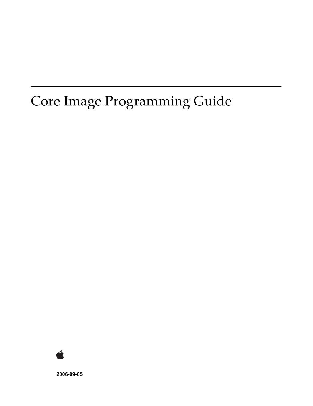 Core Image Programming Guide