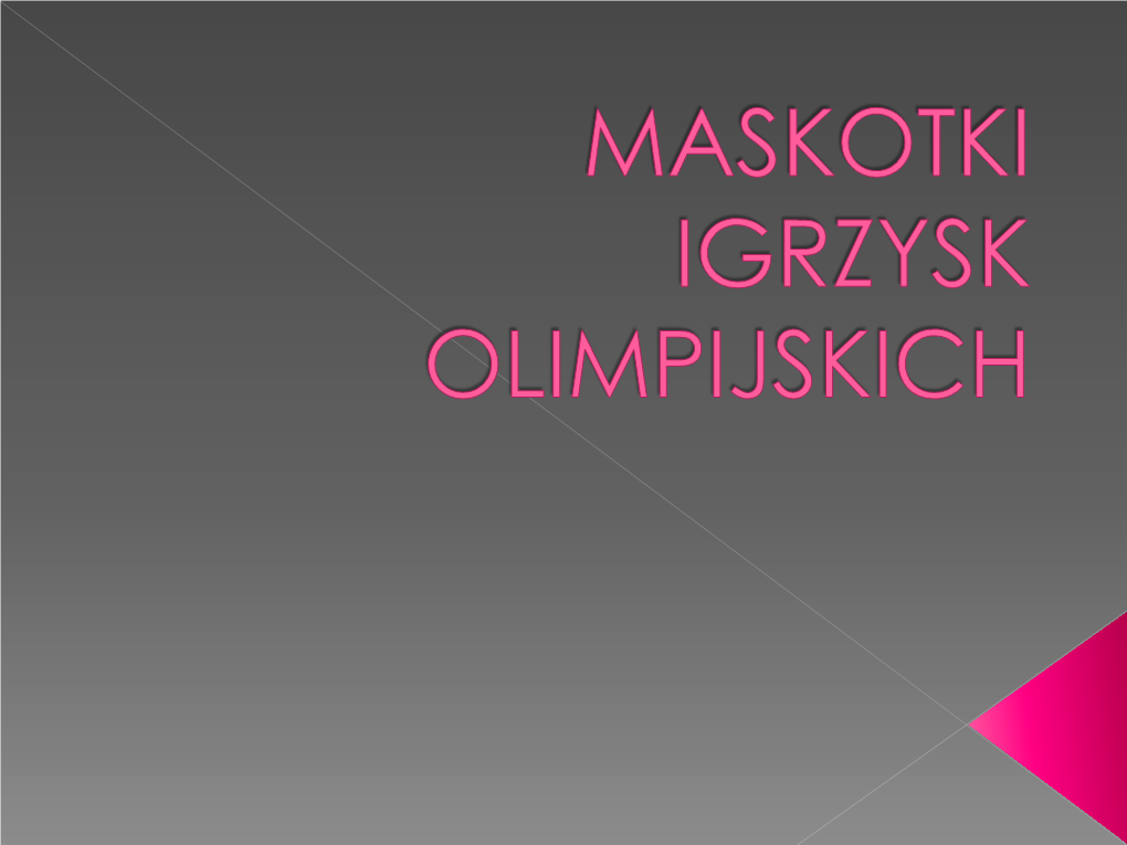 Historia Igrzysk Olimpijskich