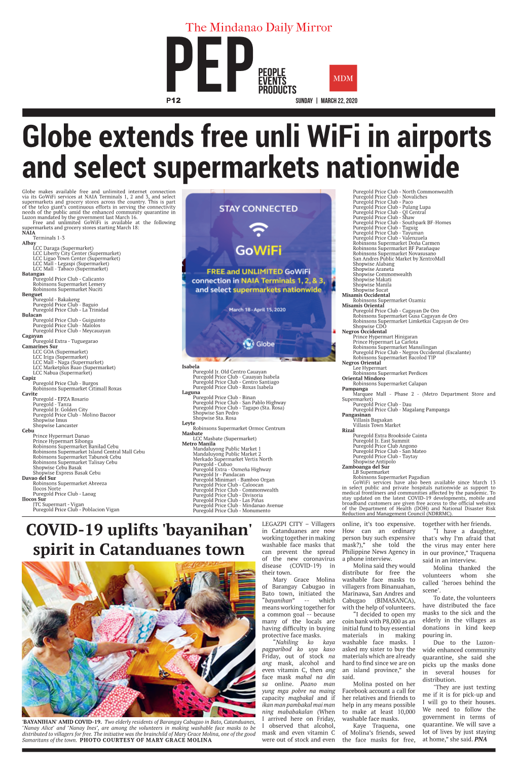 Globe Extends Free Unli Wifi in Airports and Select Supermarkets