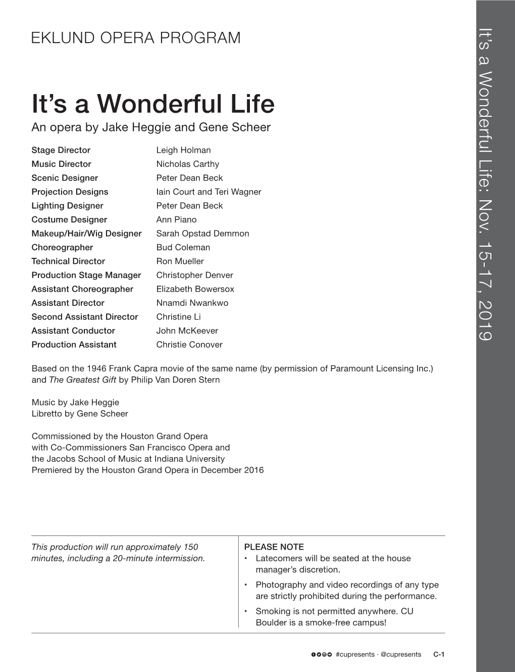 Eklund Opera Program: It's a Wonderful Life