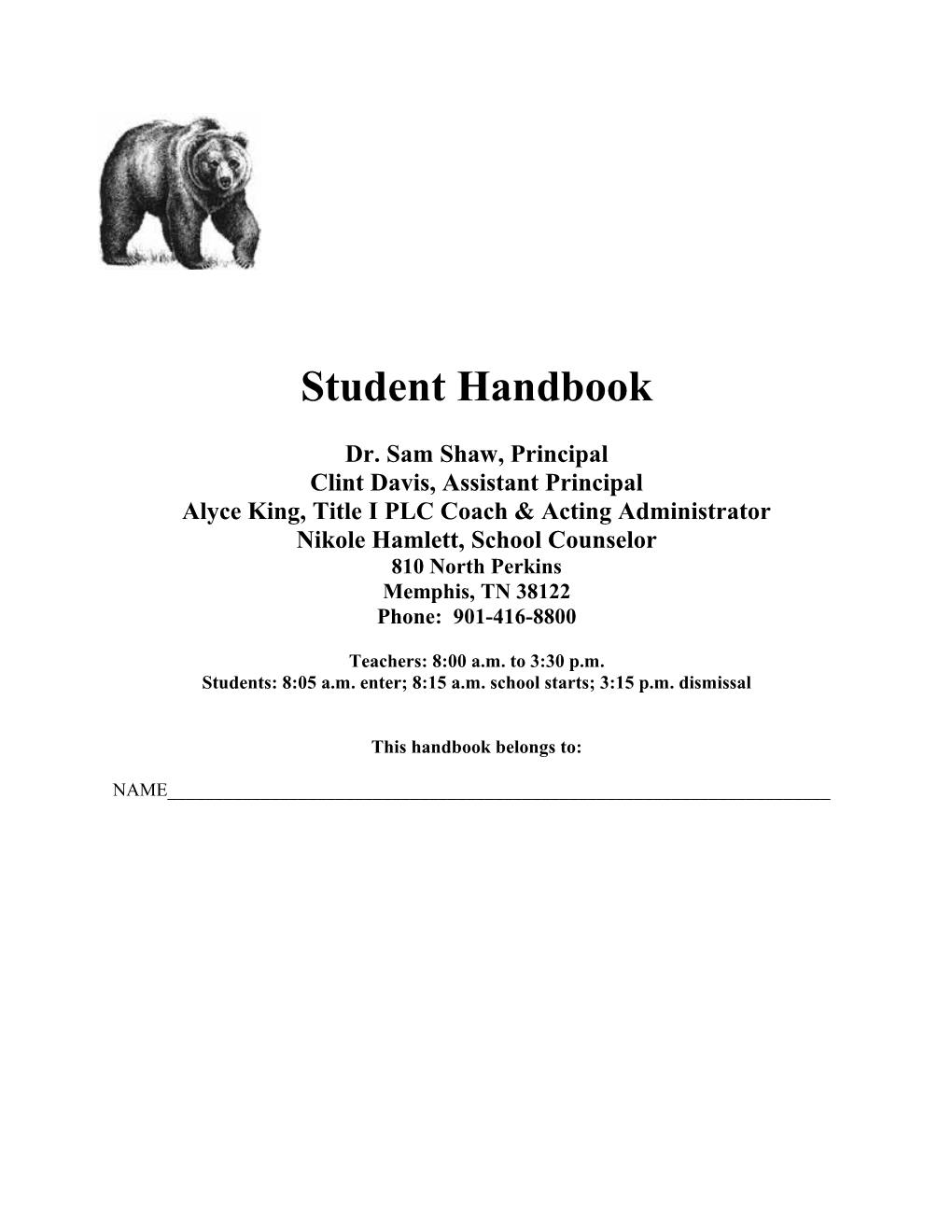 Berclair Student-Parent Handbook