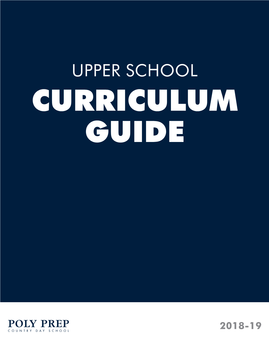 Curriculum Guide