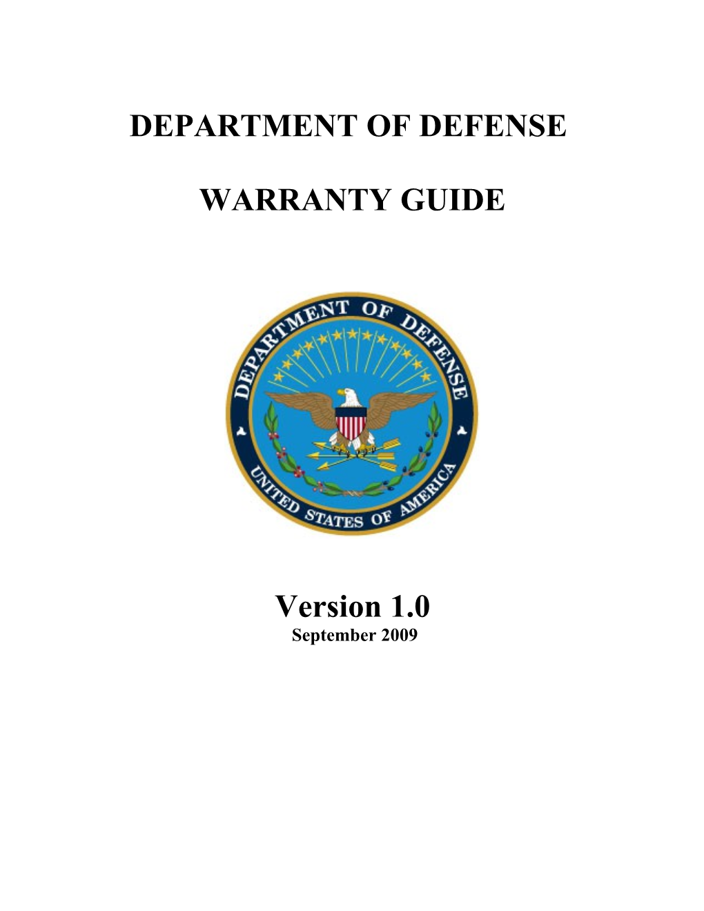 Department of Defense s1