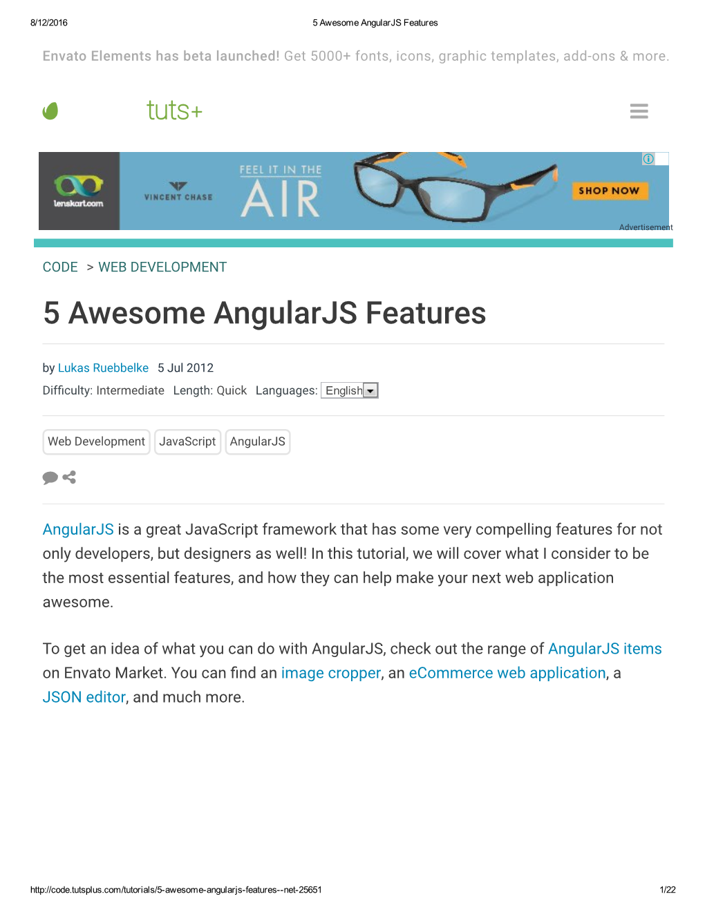 5 Awesome Angularjs Features