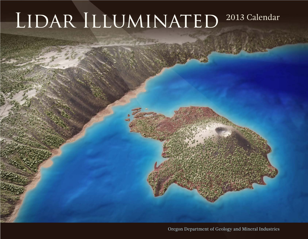 DOGAMI Lidar Illuminated 2013 Calendar