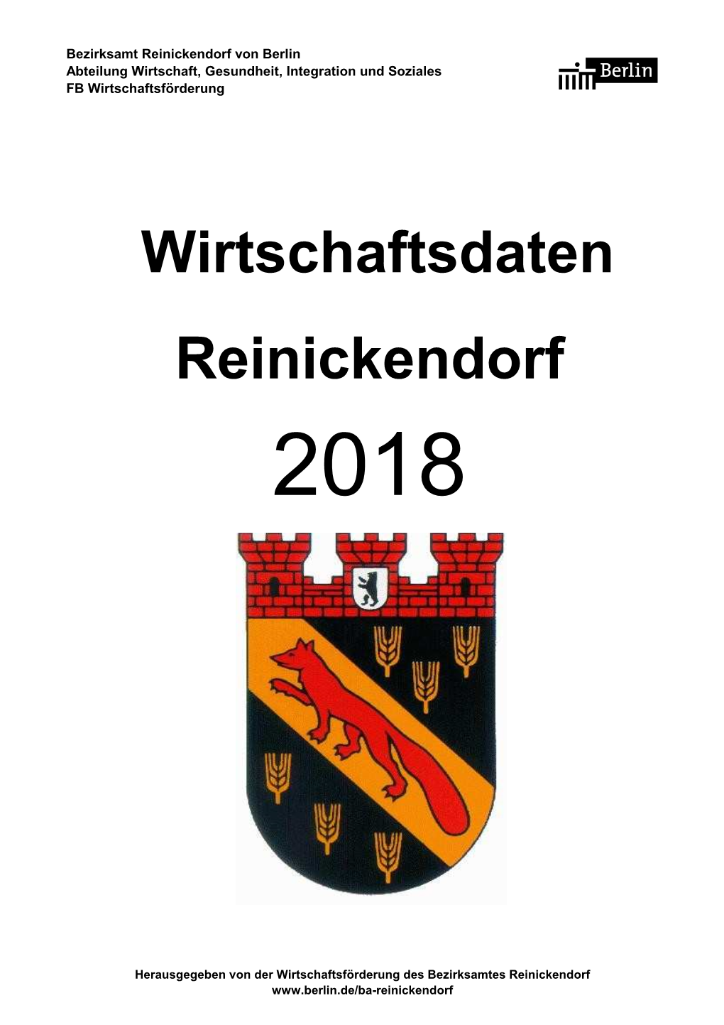 Wirtschaftsdaten Reinickendorf 2018