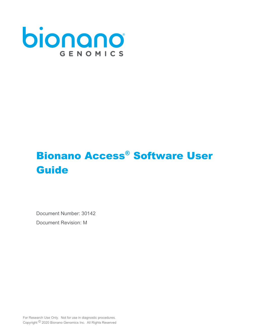 Bionano Access® Software User Guide