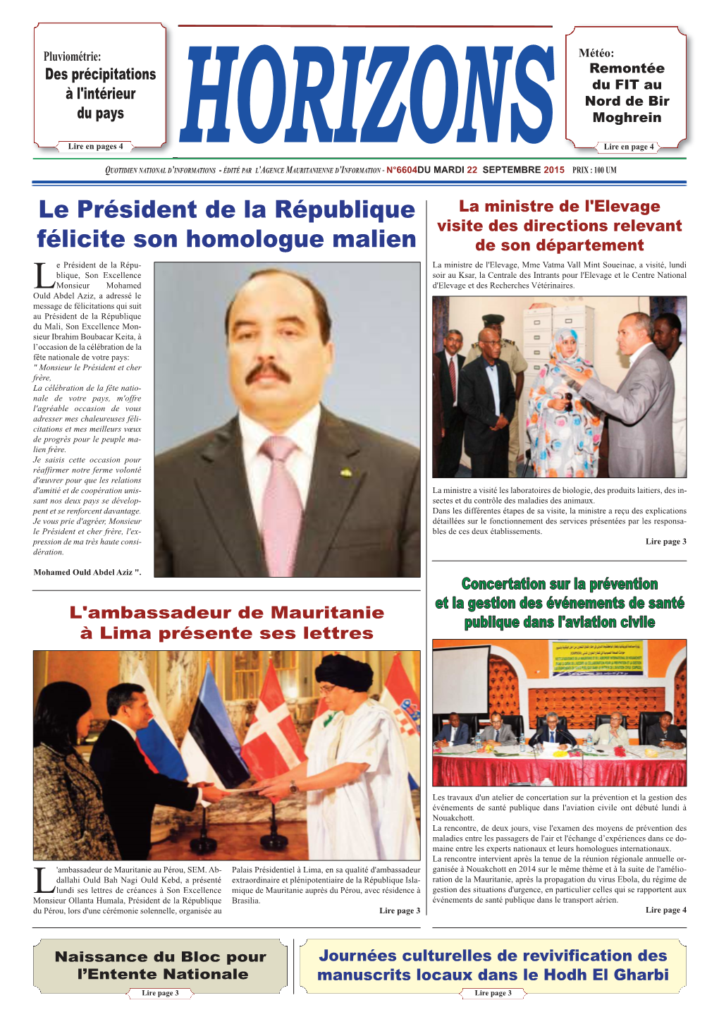 Le Président De La République Félicite Son Homologue Malien