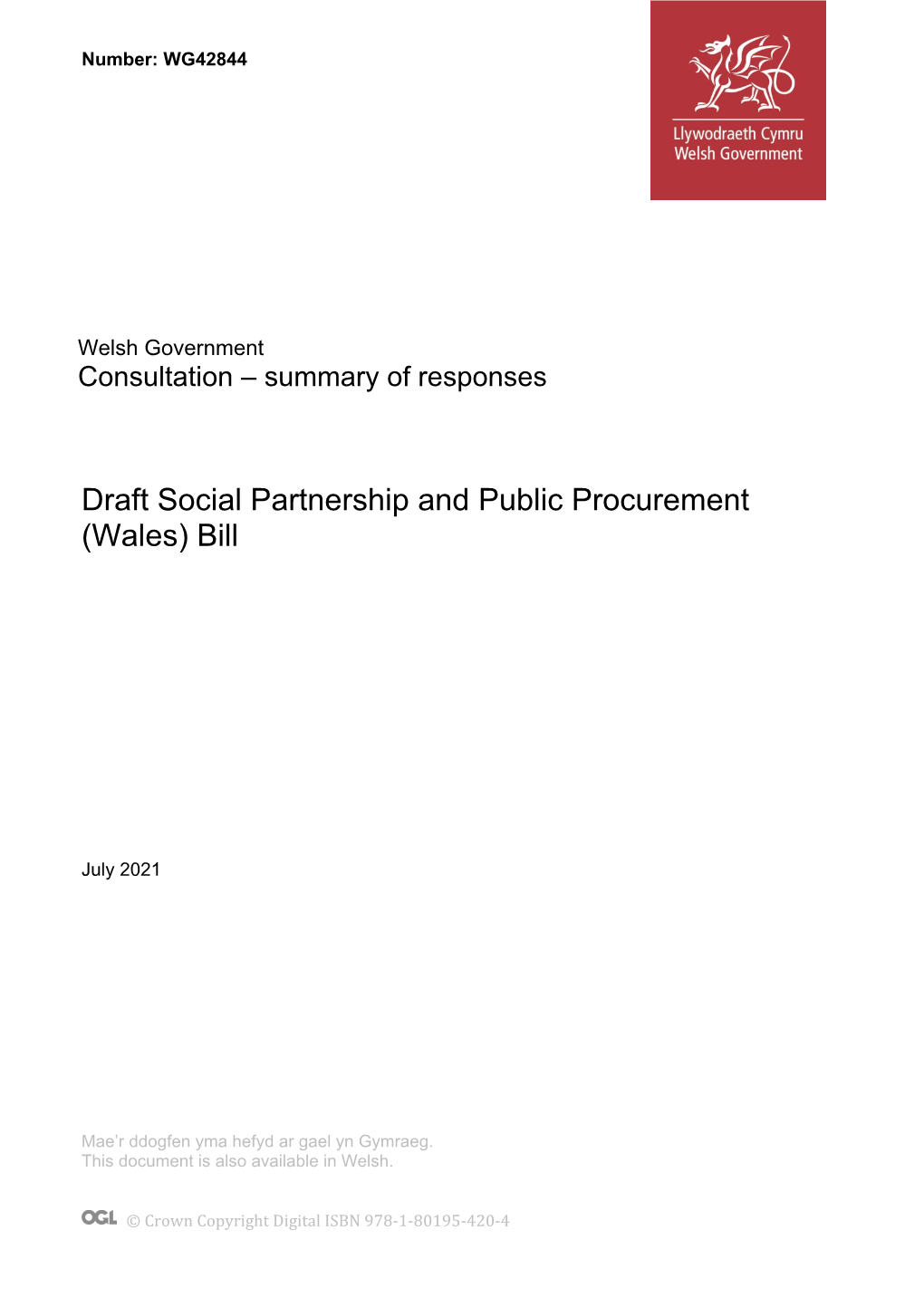 Summary of Consultation Responses