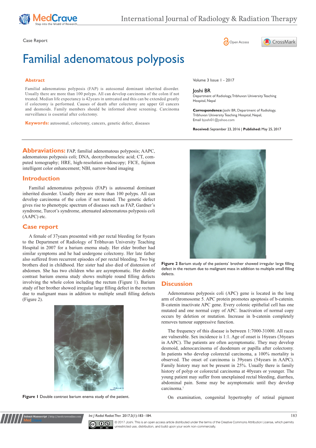 Familial Adenomatous Polyposis