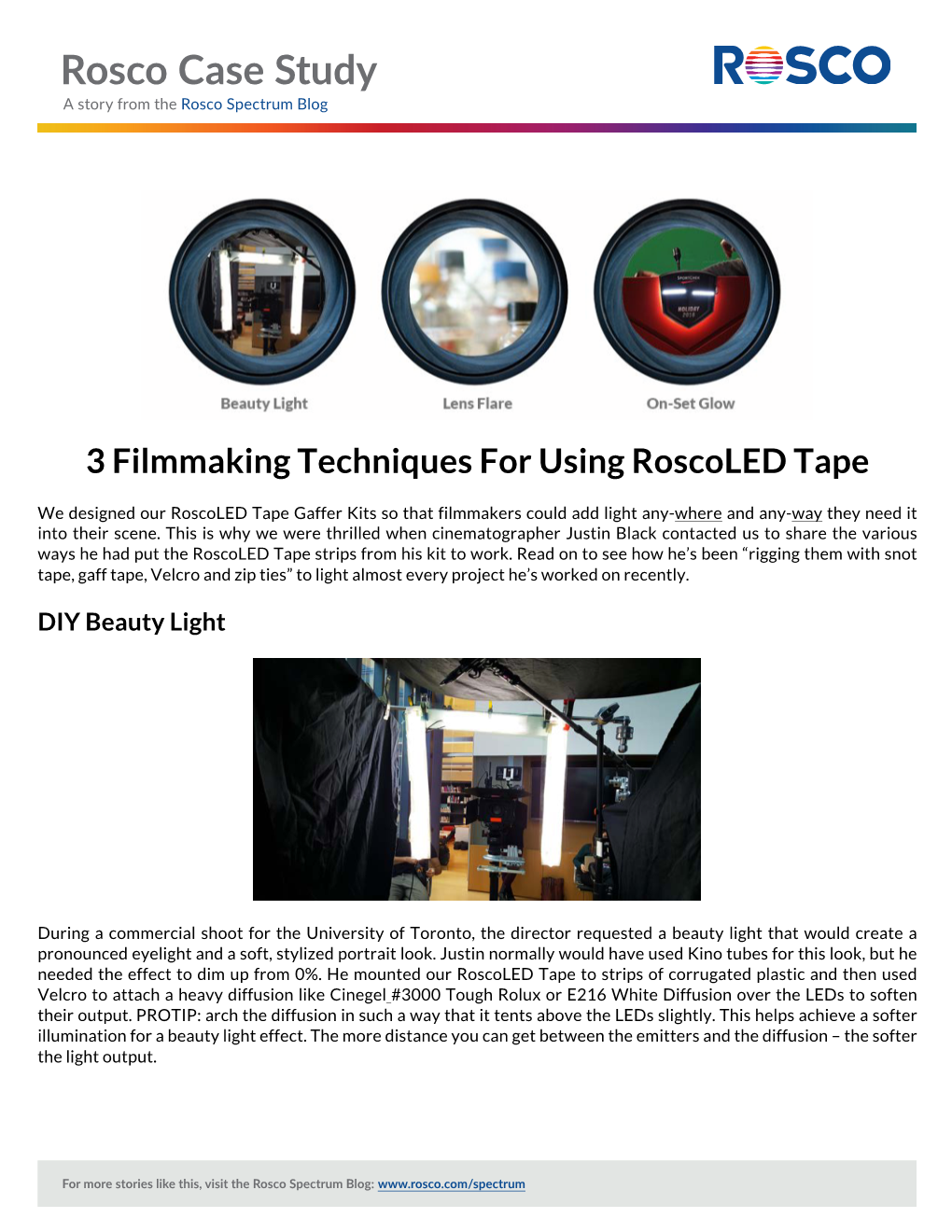 3 Filmmaking Techniques for Using Roscoled Tape