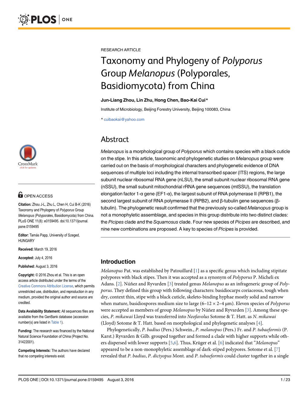 Polyporales, Basidiomycota) from China