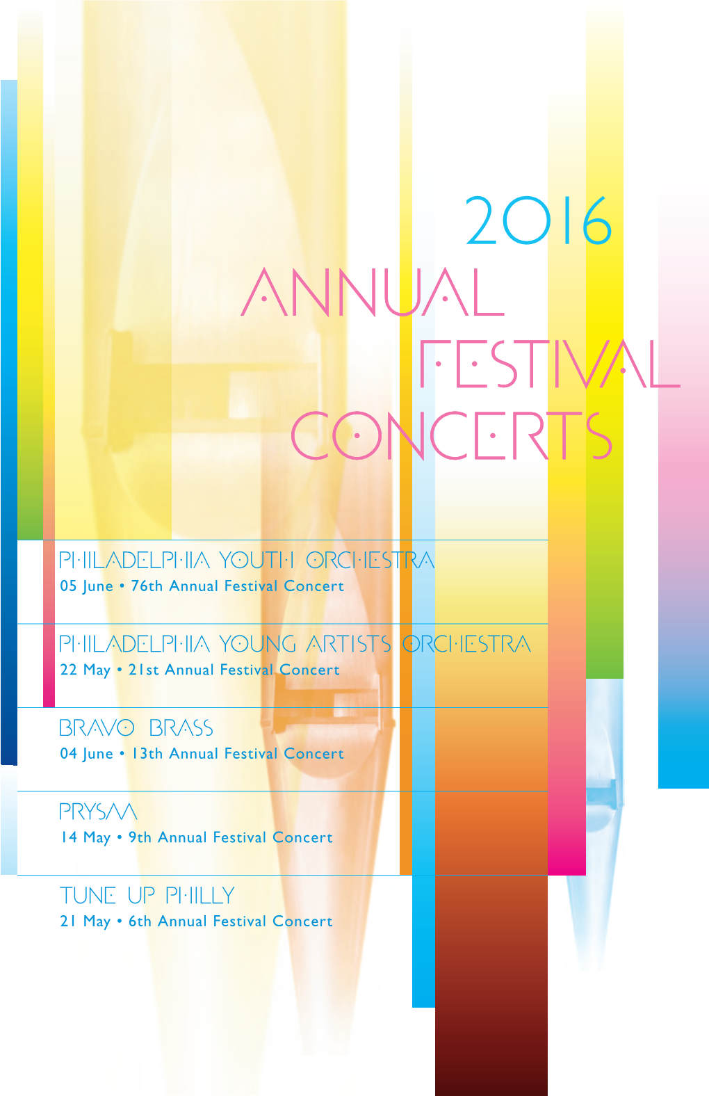 2016 Annual Festival Concert Programs