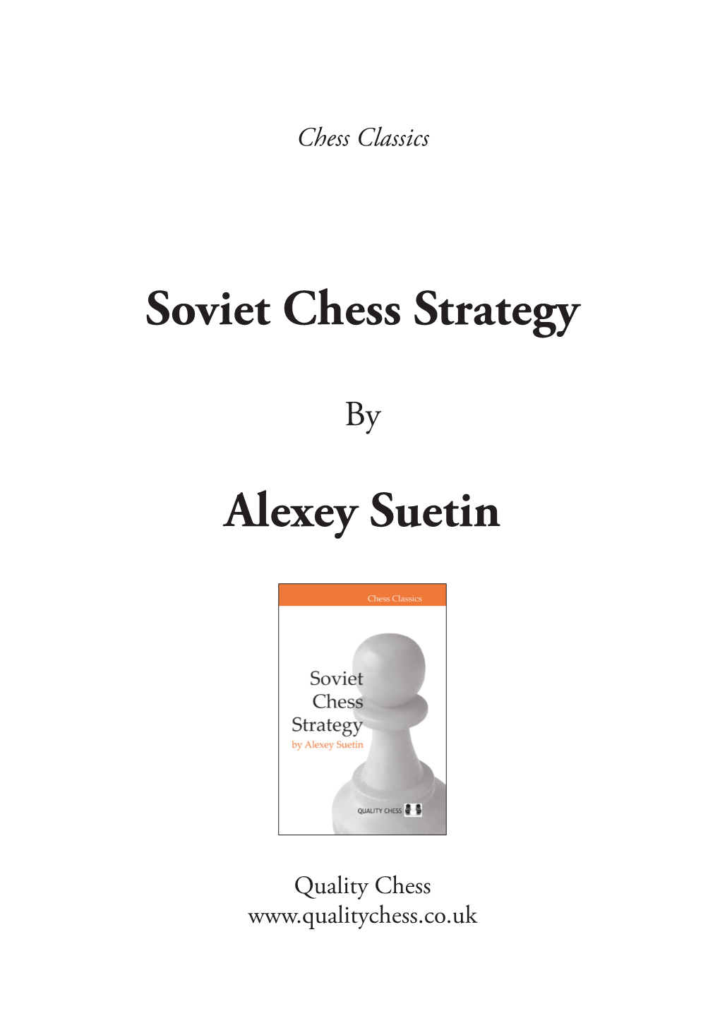 Soviet Chess Strategy