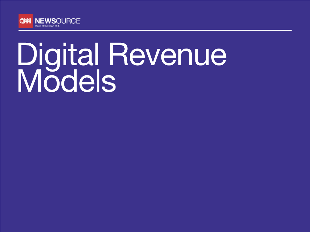 Digital Revenue Models Part 1