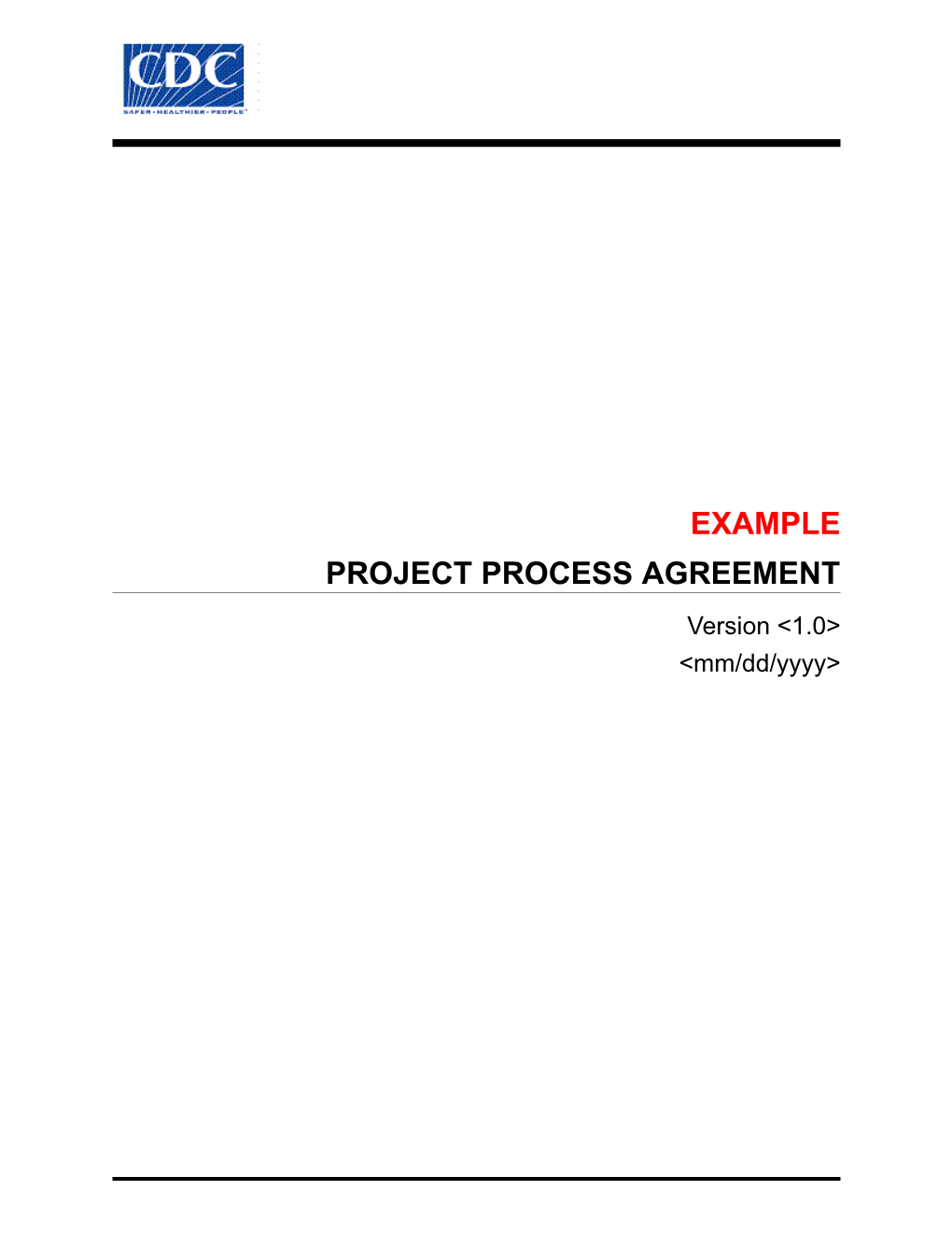 Project Process Agreement Template