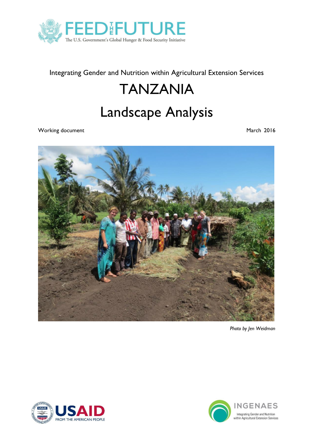 TANZANIA Landscape Analysis