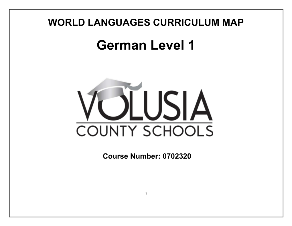 German Level 1