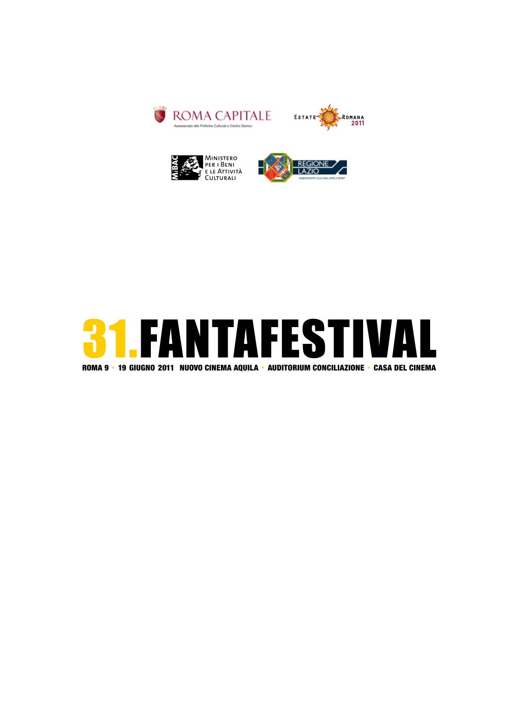 Catalogo Fantafestival 2011