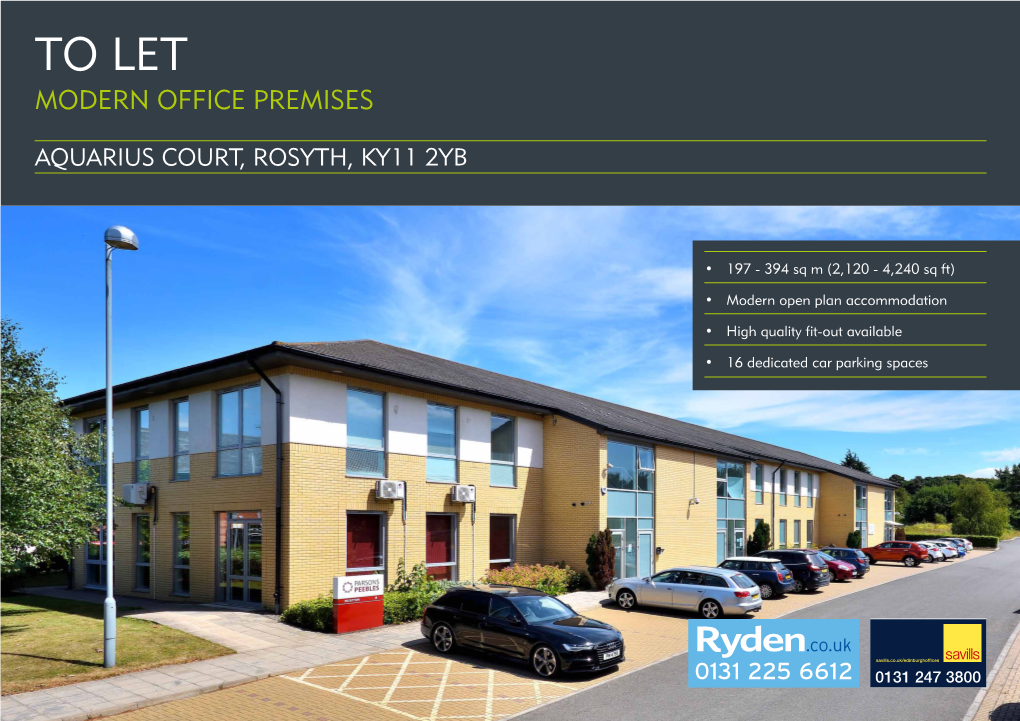 To Let Modern Office Premises