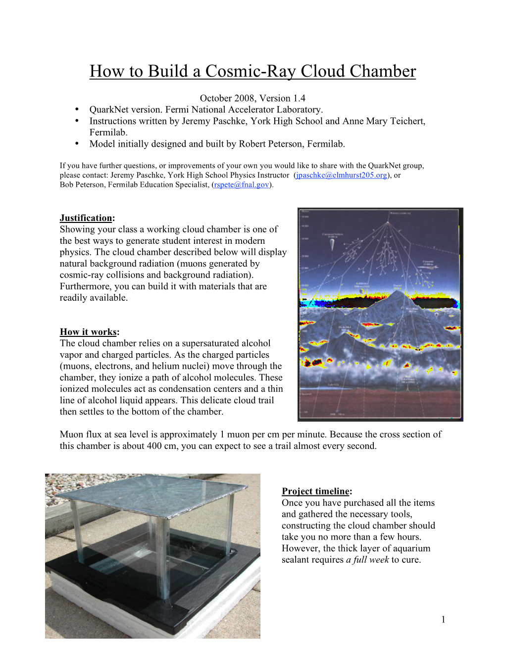 How to Build a Cloud Chamber