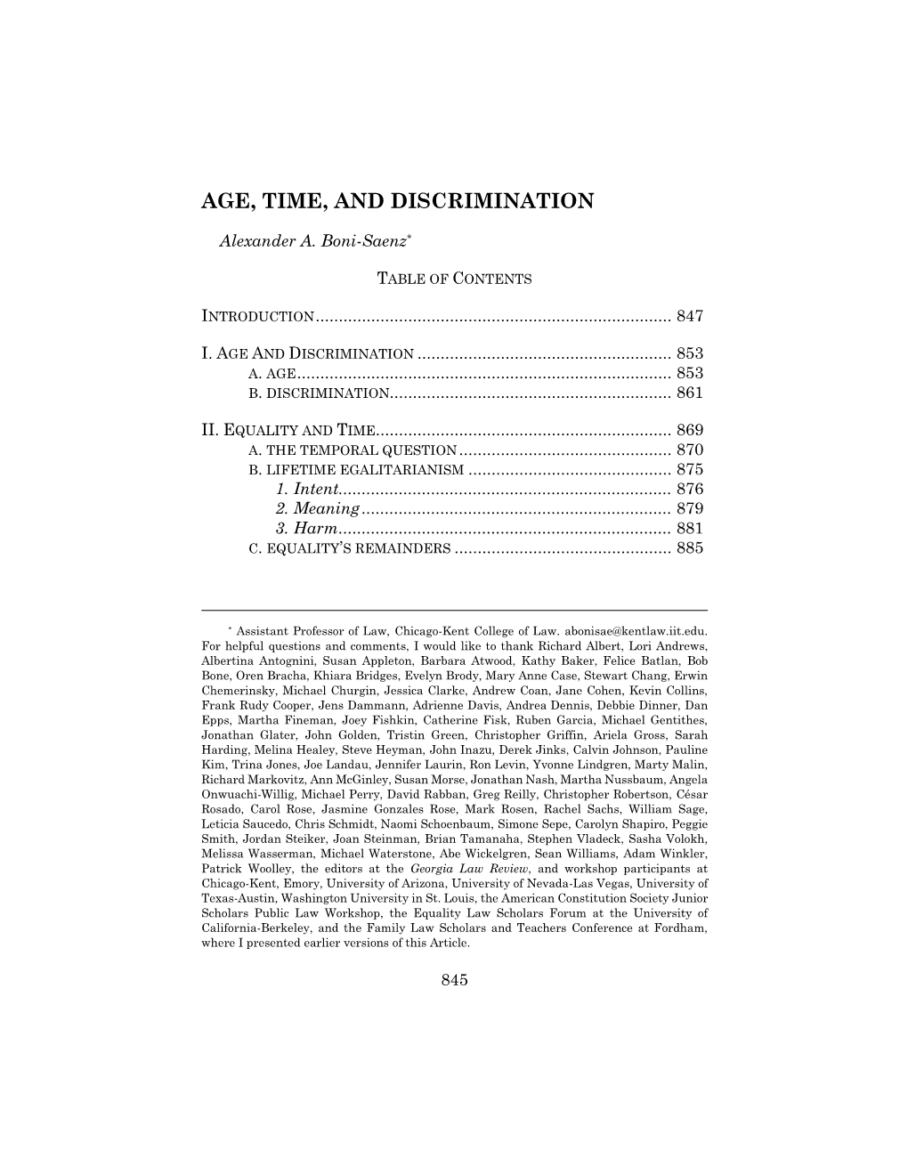 Age, Time, and Discrimination