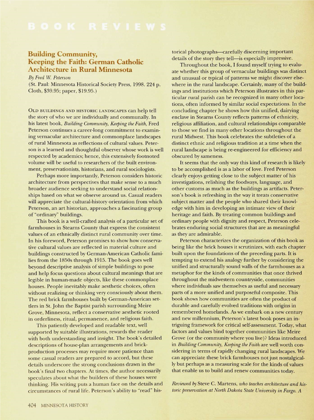Reviews & Short Features: Vol. 56/ 7 (1999)