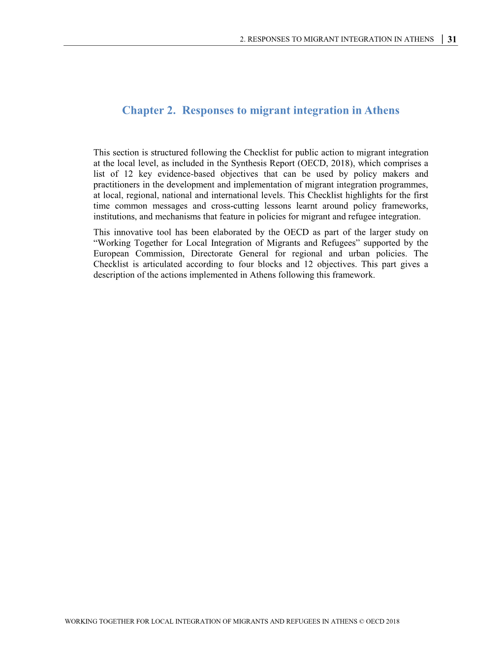 Chapter 2. Responses to Migrant Integration in Athens