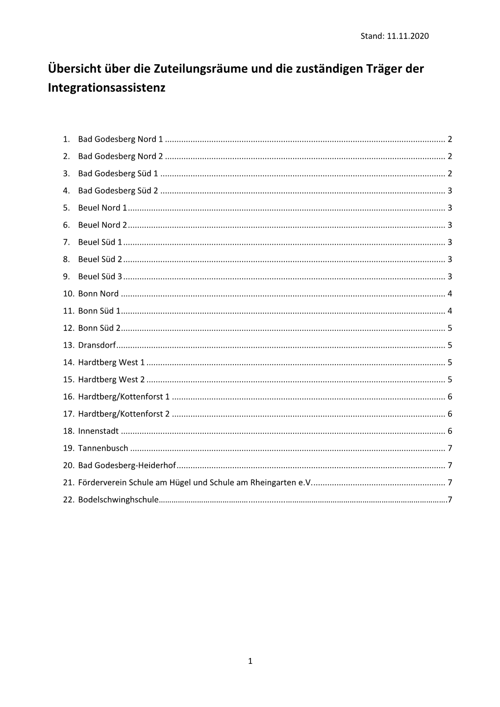 Zuteilungsräume Und Zuständige Träger PDF -Datei533,71 Kb