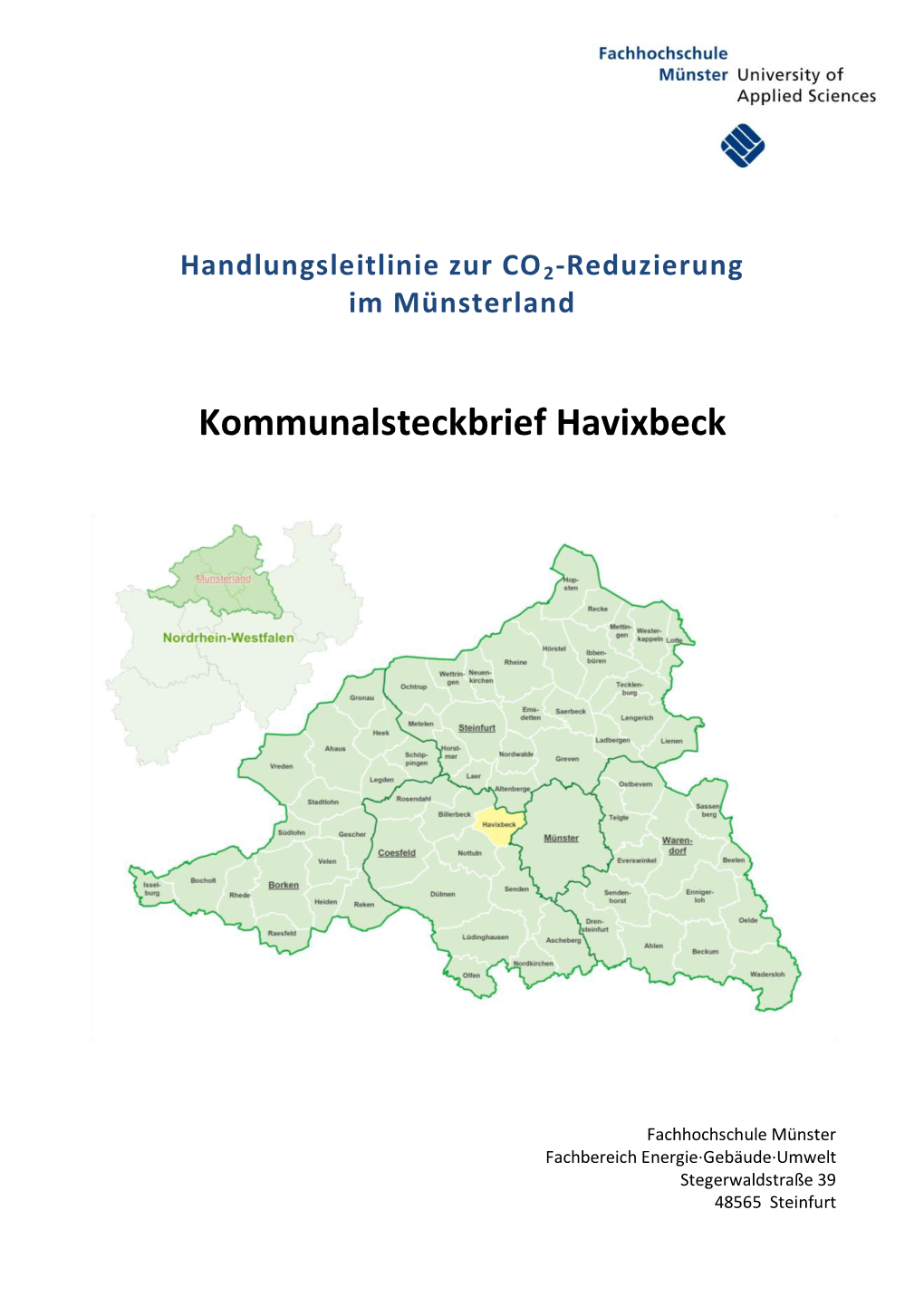 Kommunalsteckbrief Havixbeck