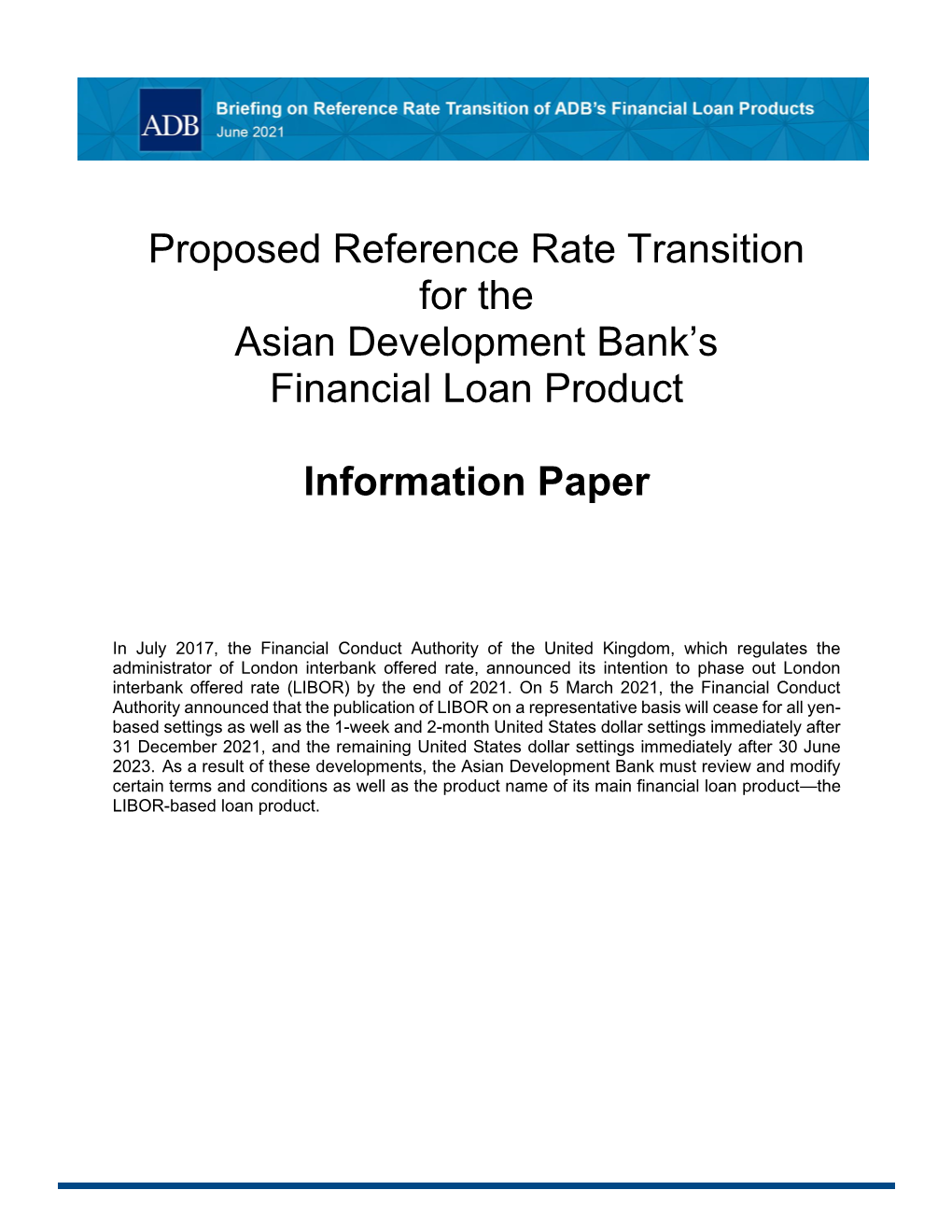 LIBOR Transition