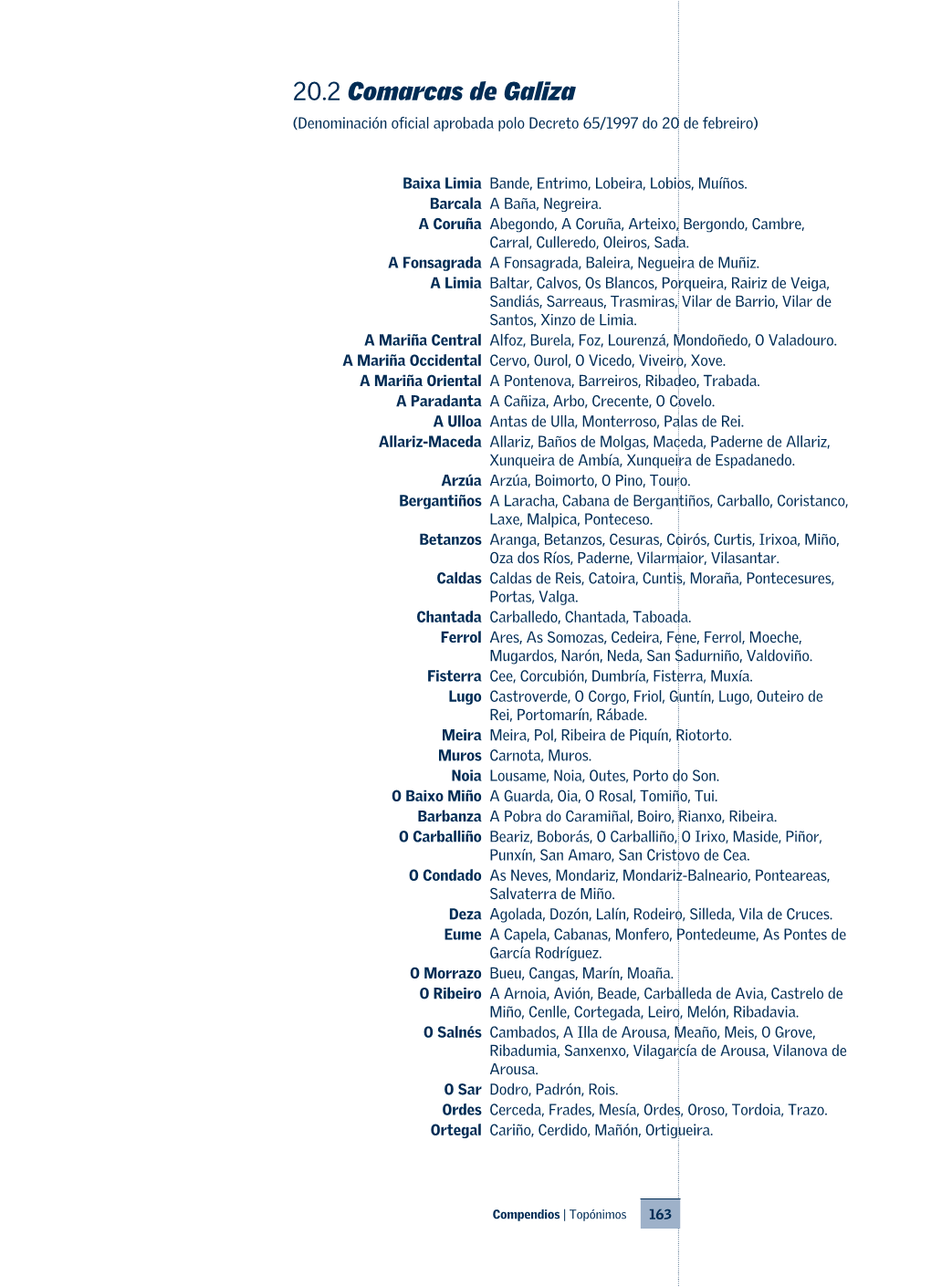 Topónimos 163 Os Ancares As Nogais, Baralla, Becerreá, Cervantes, Navia De Suarna, Pedrafita Do Cebreiro