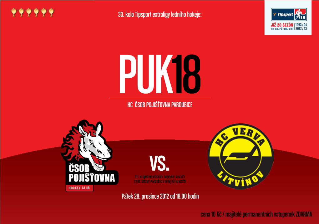 Puk18 Hc ˇcsob Pojištovnaˇ Pardubice