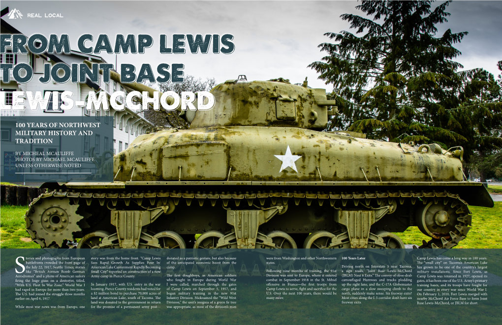 From Camp Lewis to Joint Base Lewis-Mcchord