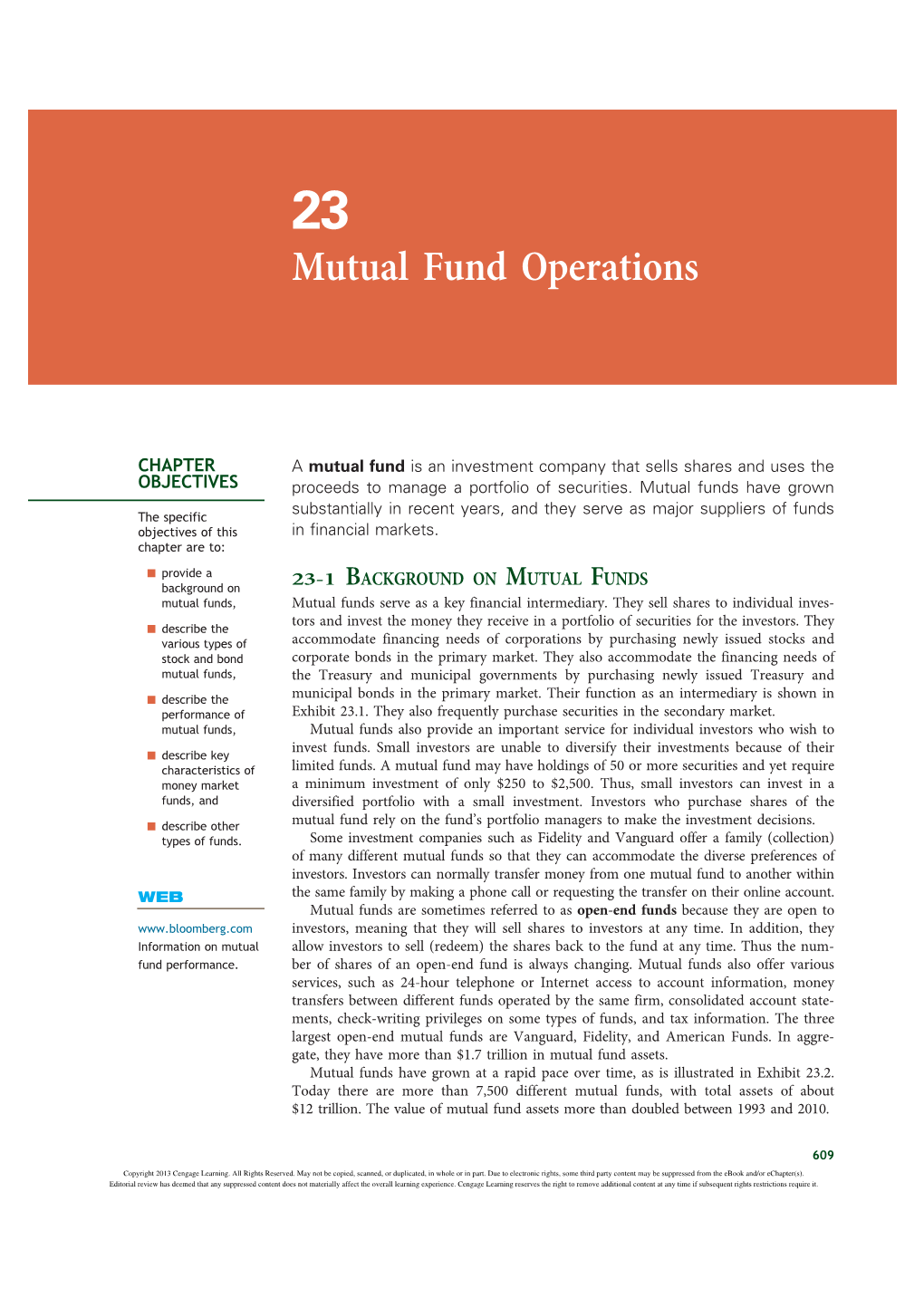 Mutual Fund Operations