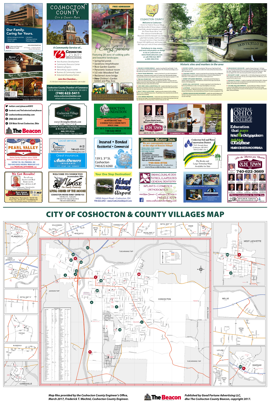 To Download a PDF File of the Coshocton Chamber of Commerce Map