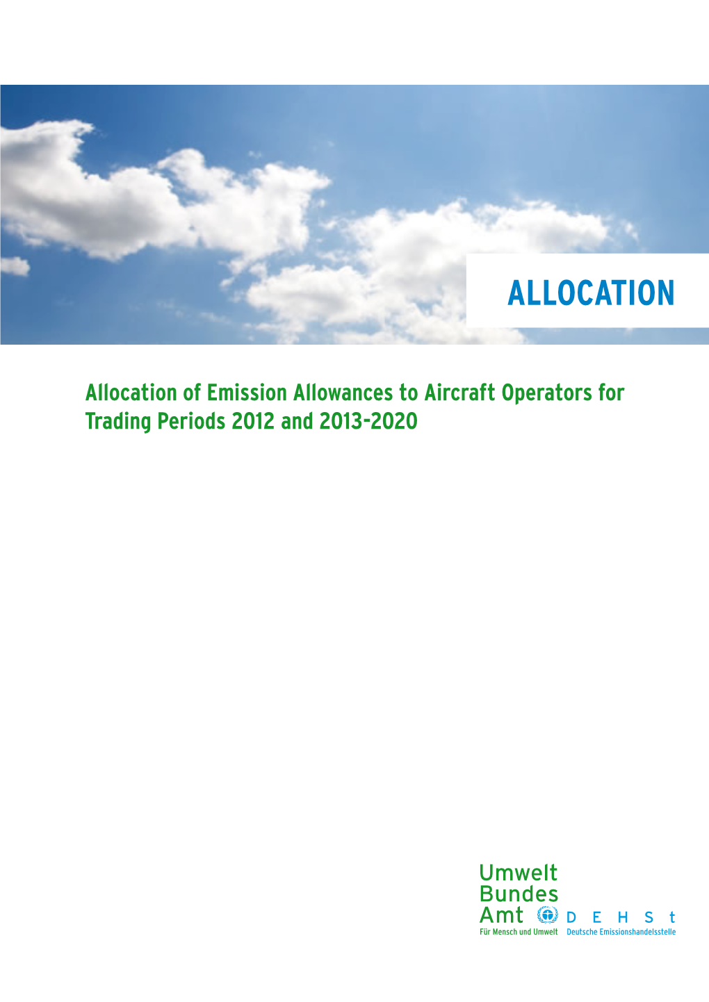 Allocation of Emission Allowances to Aircraft Operators for Trading