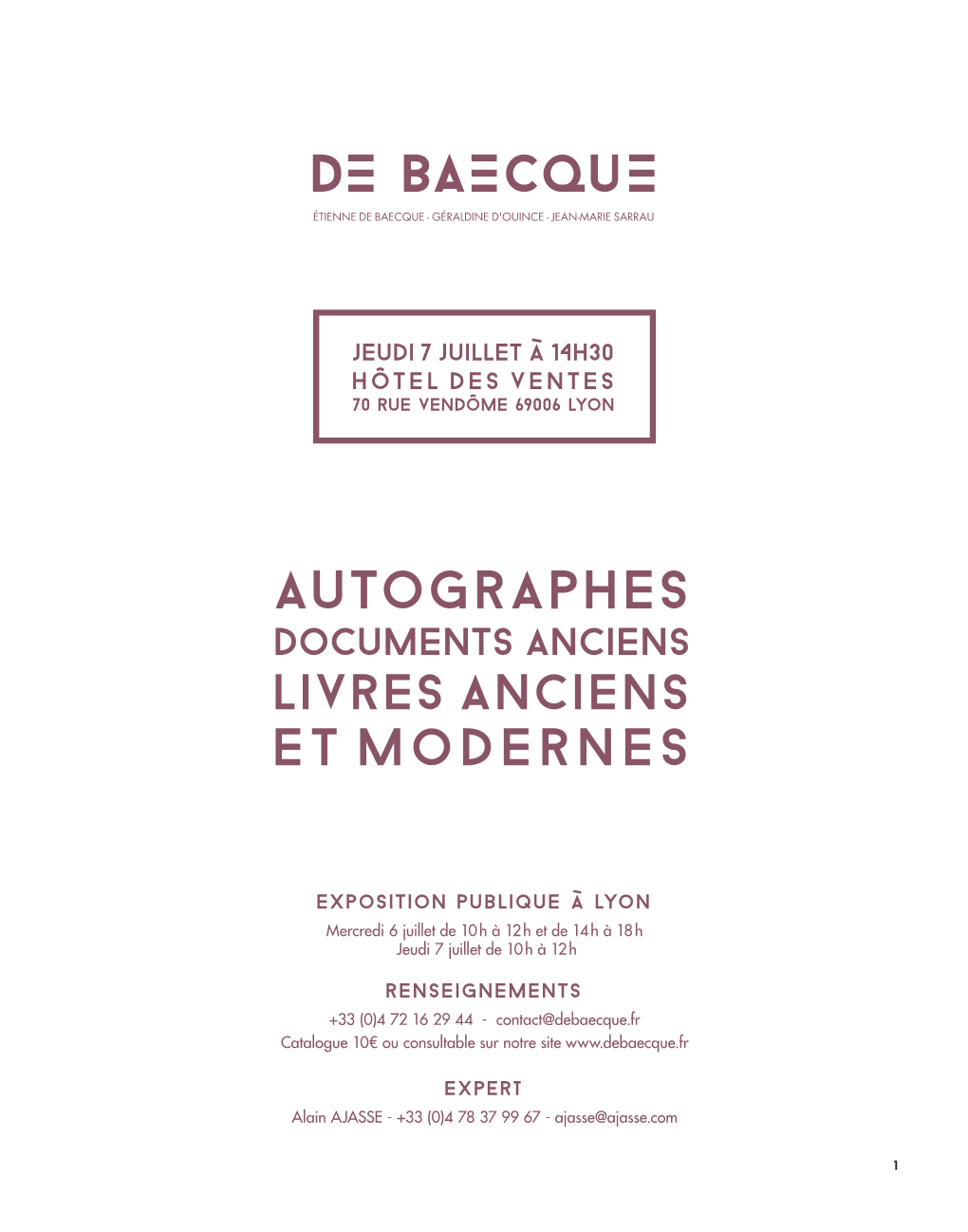 Autographes Documents Anciens Livres Anciens Et Modernes