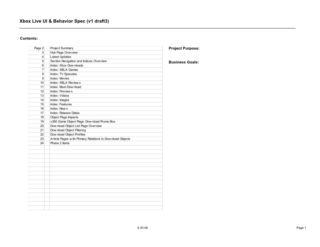 Xbox Live UI & Behavior Spec (V1 Draft3)