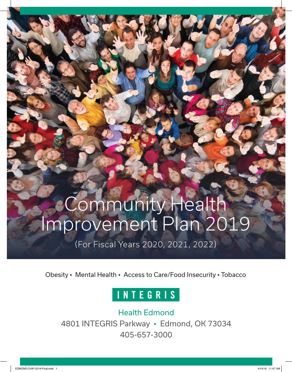 Community Health Improvement Plan 2019 (For Fiscal Years 2020, 2021, 2022)