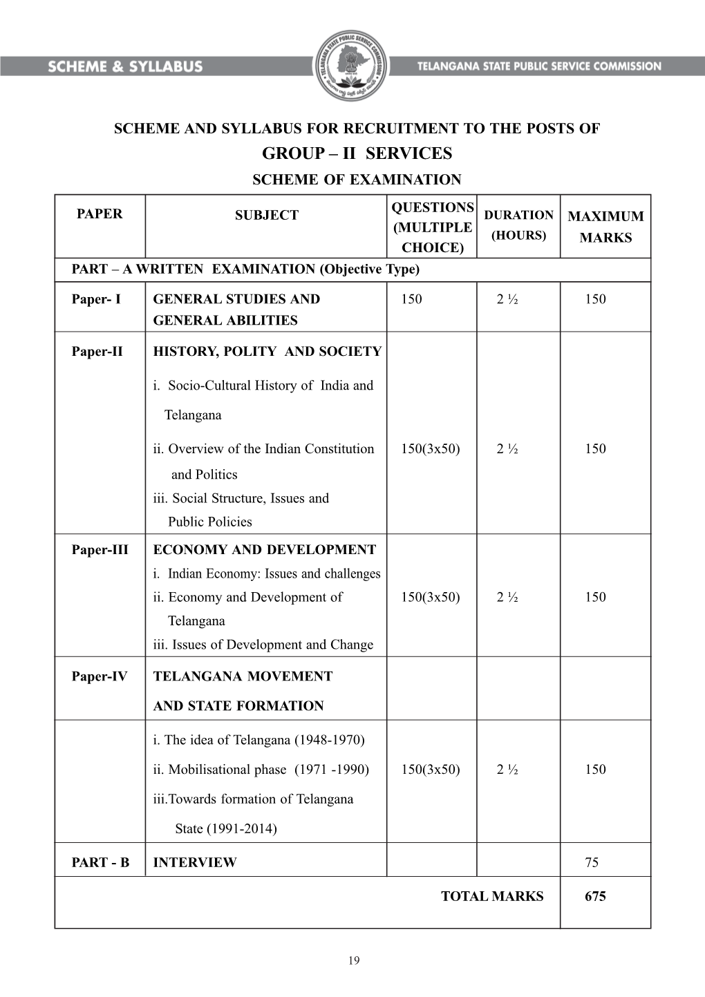 Group-II Services