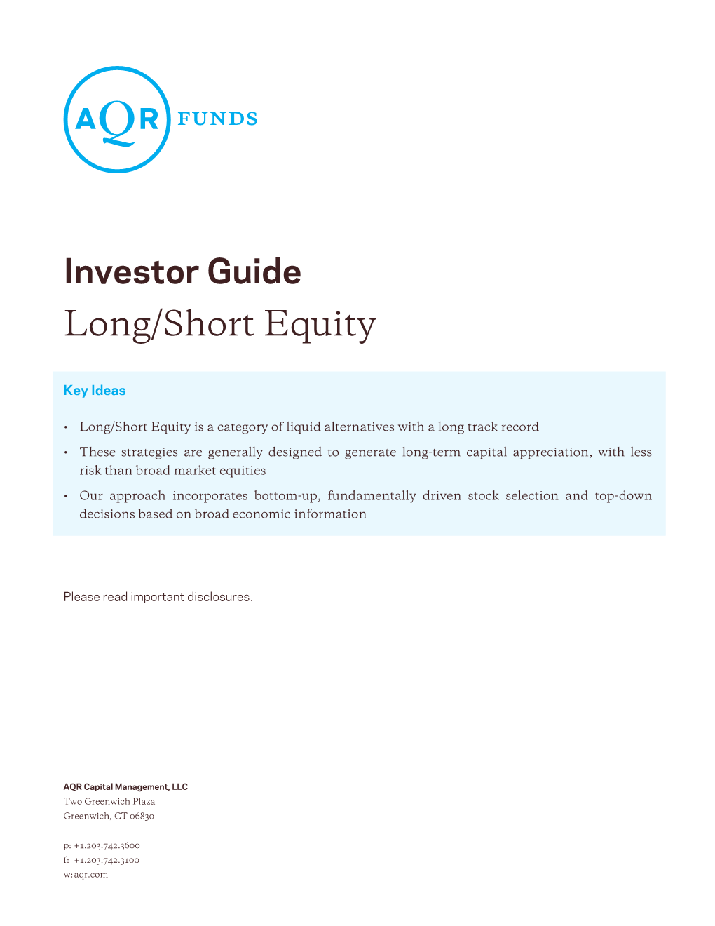 Long/Short Equity