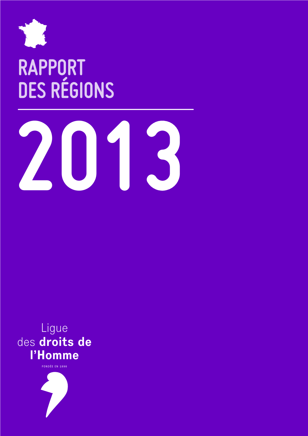 Rapport Des Régions 2013