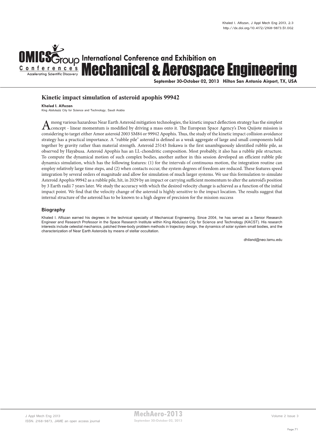 Mechanical & Aerospace Engineering