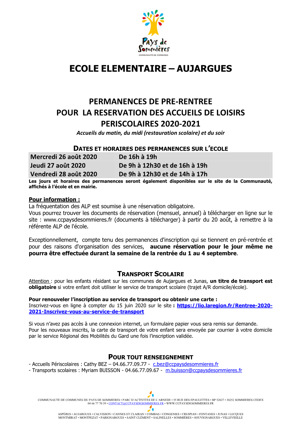 Ecole Elementaire – Aujargues