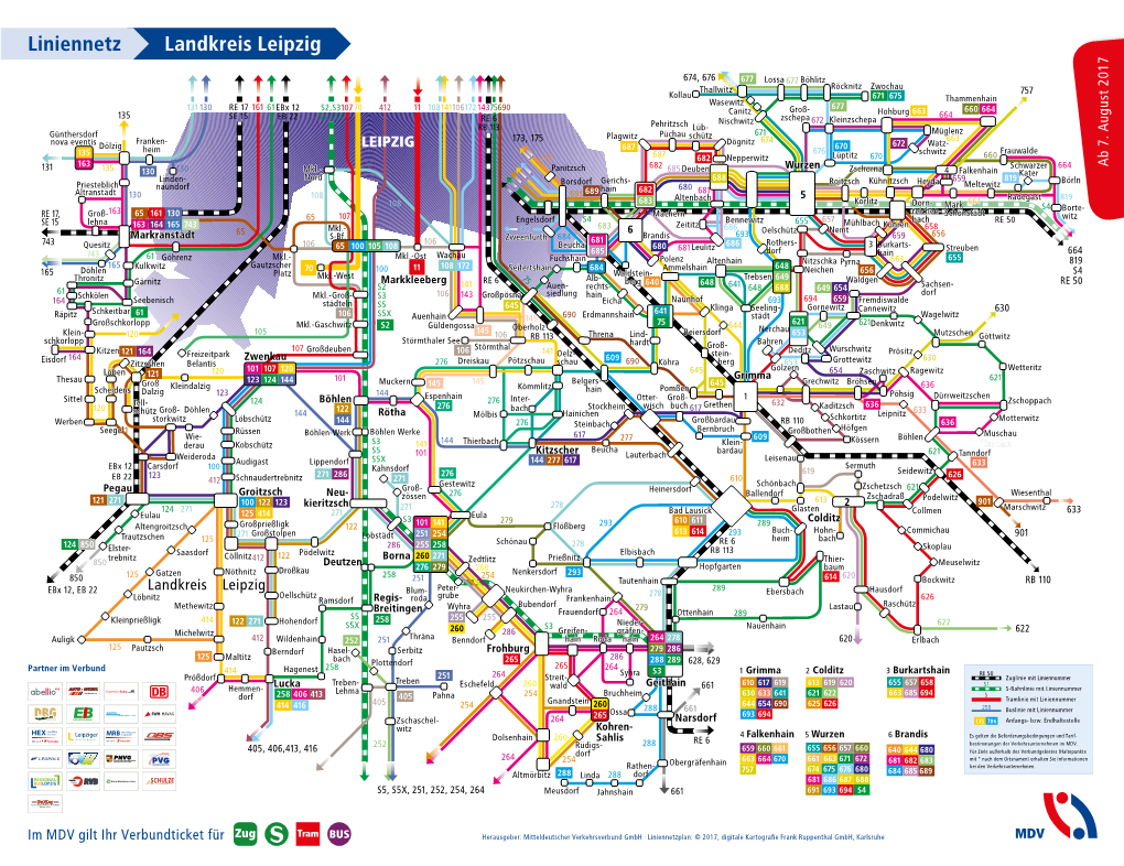 Landkreis Leipzig Liniennetz