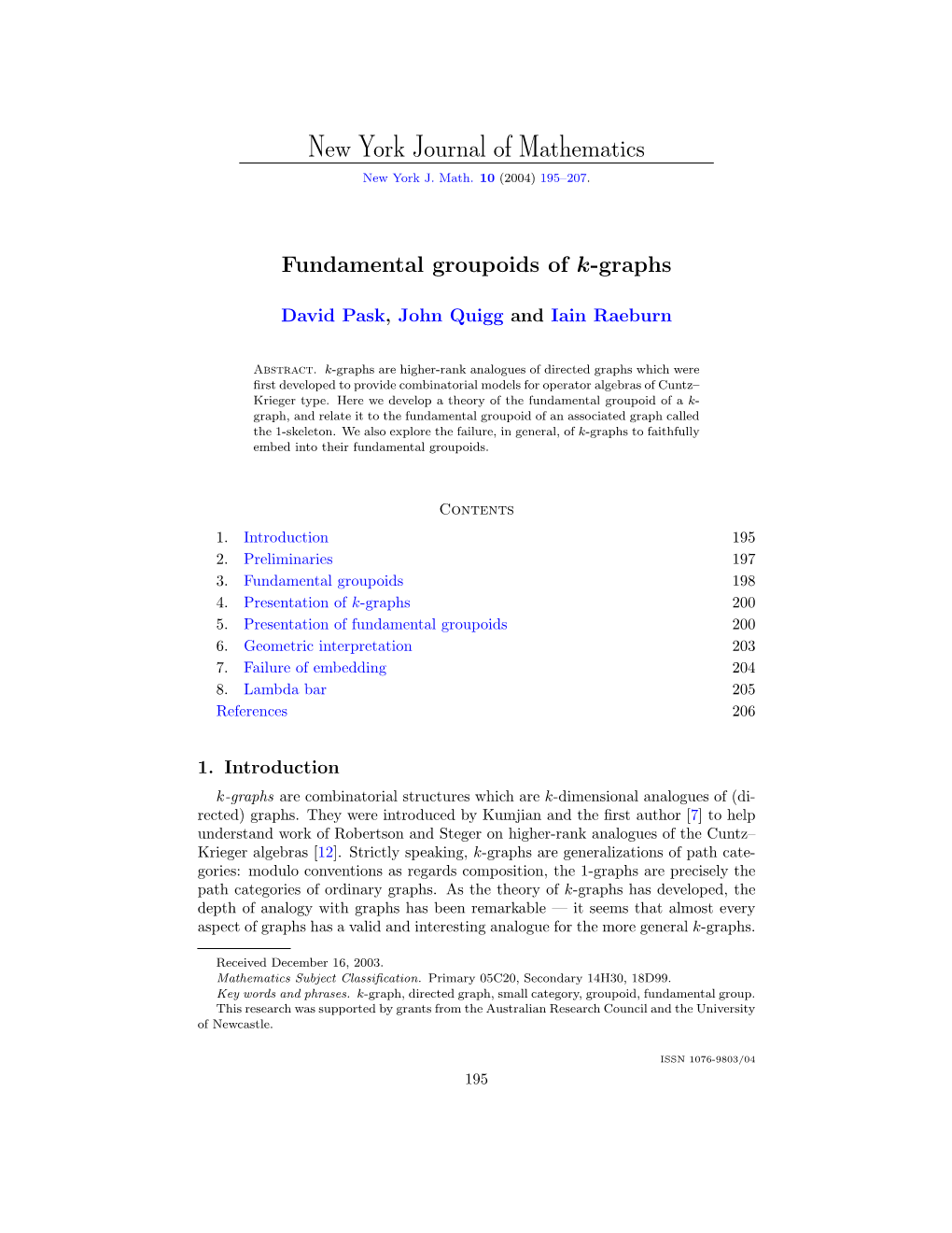 Fundamental Groupoids of K-Graphs