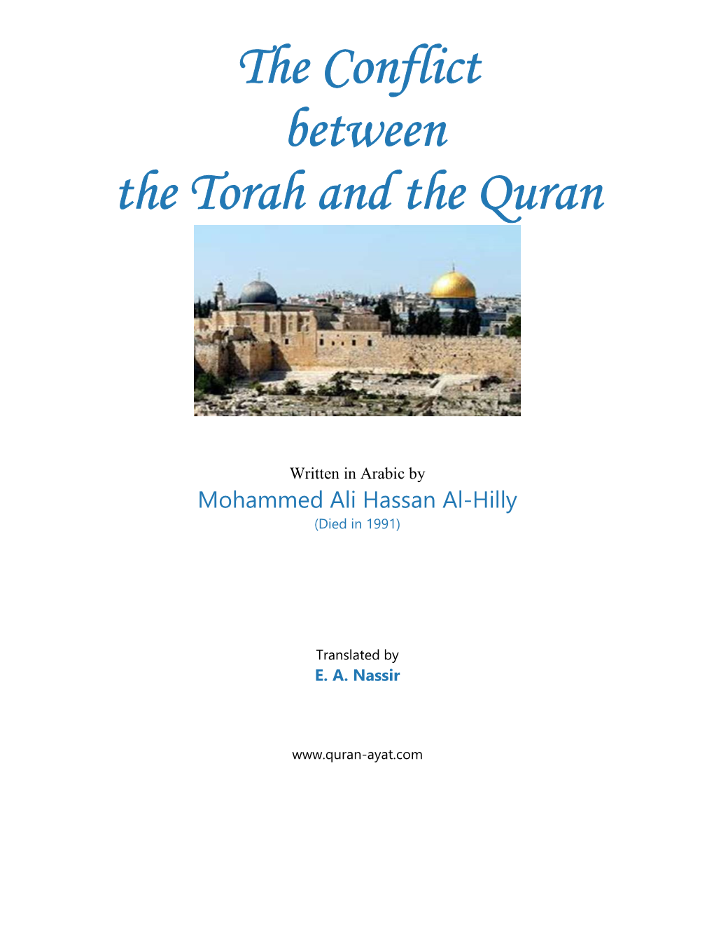 The Conflict Between the Torah and the Quran