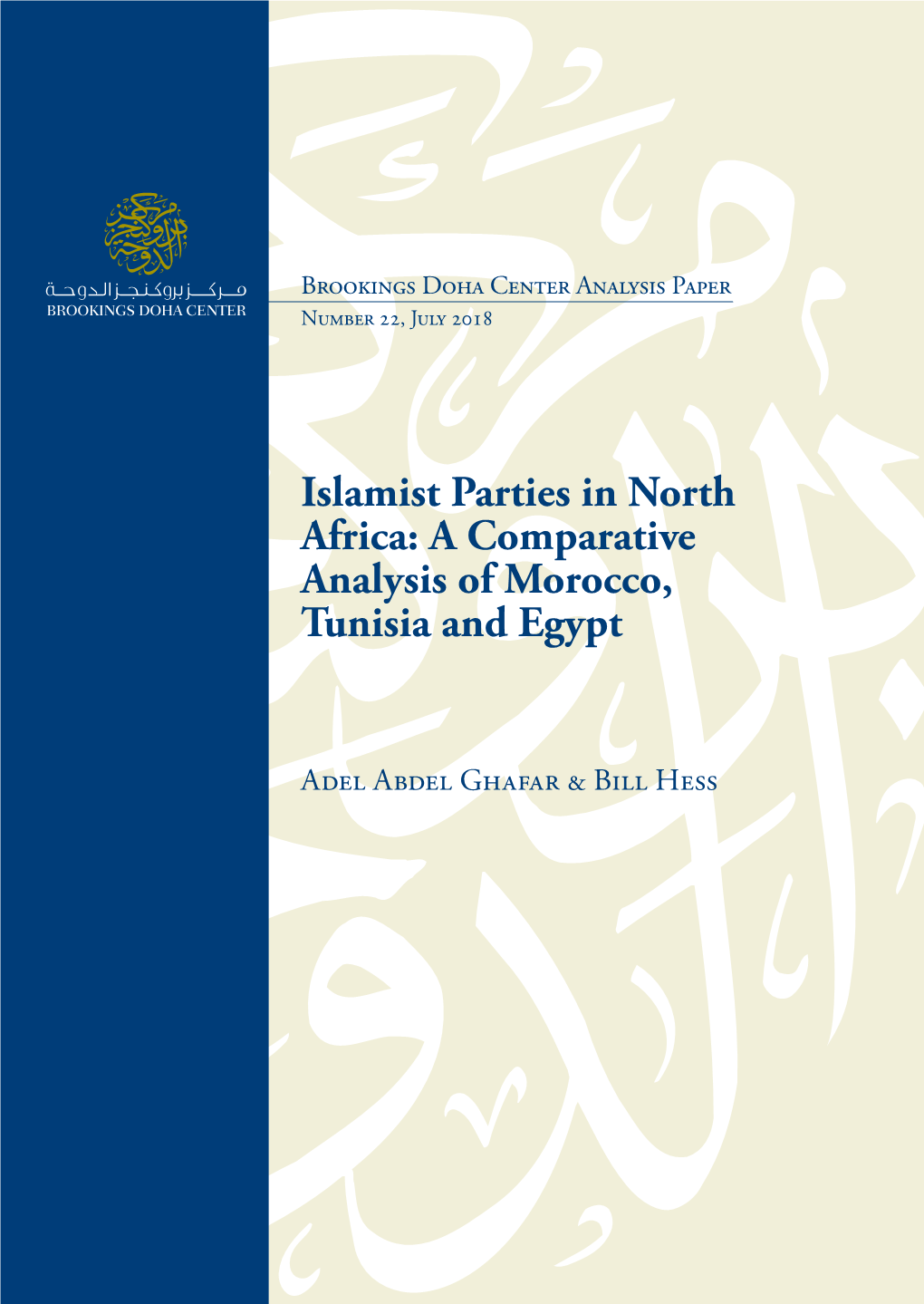 Islamist Parties in North Africa: a Comparative Analysis of Morocco, Tunisia and Egypt